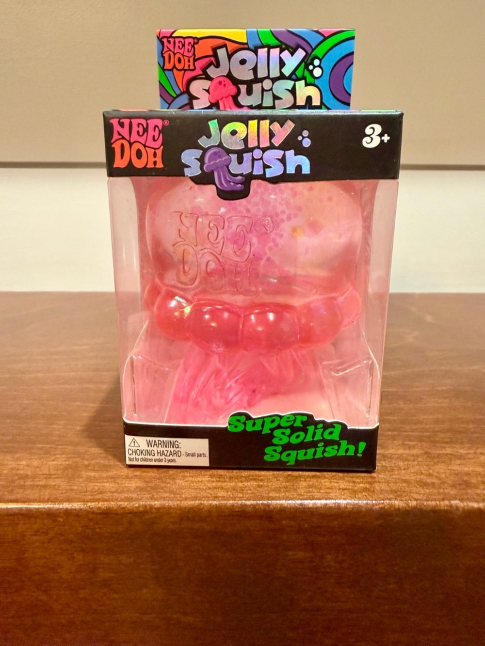 NeeDoh Jelly Squish Jellyfish Super Solid Squish - Pink 🪼
